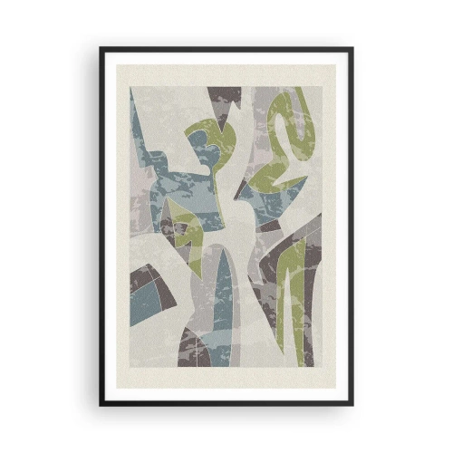 Plakat w czarnej ramie - Kompozycja za szybą - 70x100 cm