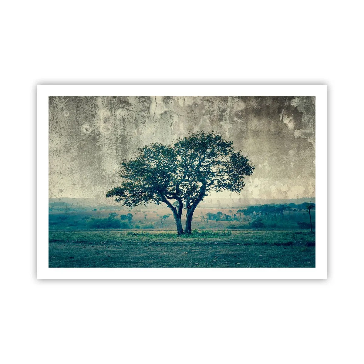 Plakat - Jabłoń na błękitnym błoniu? - 91x61 cm