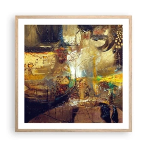 Plakat w ramie jasny dąb - Zimno, cieplej, gorąco - 60x60 cm