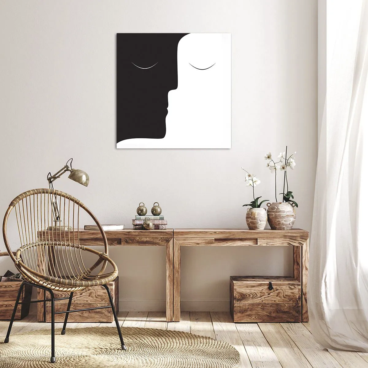 Obraz na płótnie - Jedność przeciwieństw - 50x50 cm