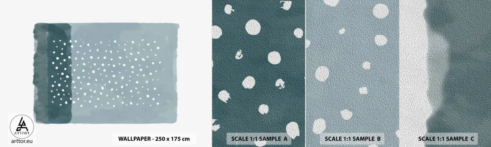 Fototapeta Próbka Premium Sand - Wyrosłe na błękicie - Abstrakcja, Sztuka, Minimalizm - 100x30 cm