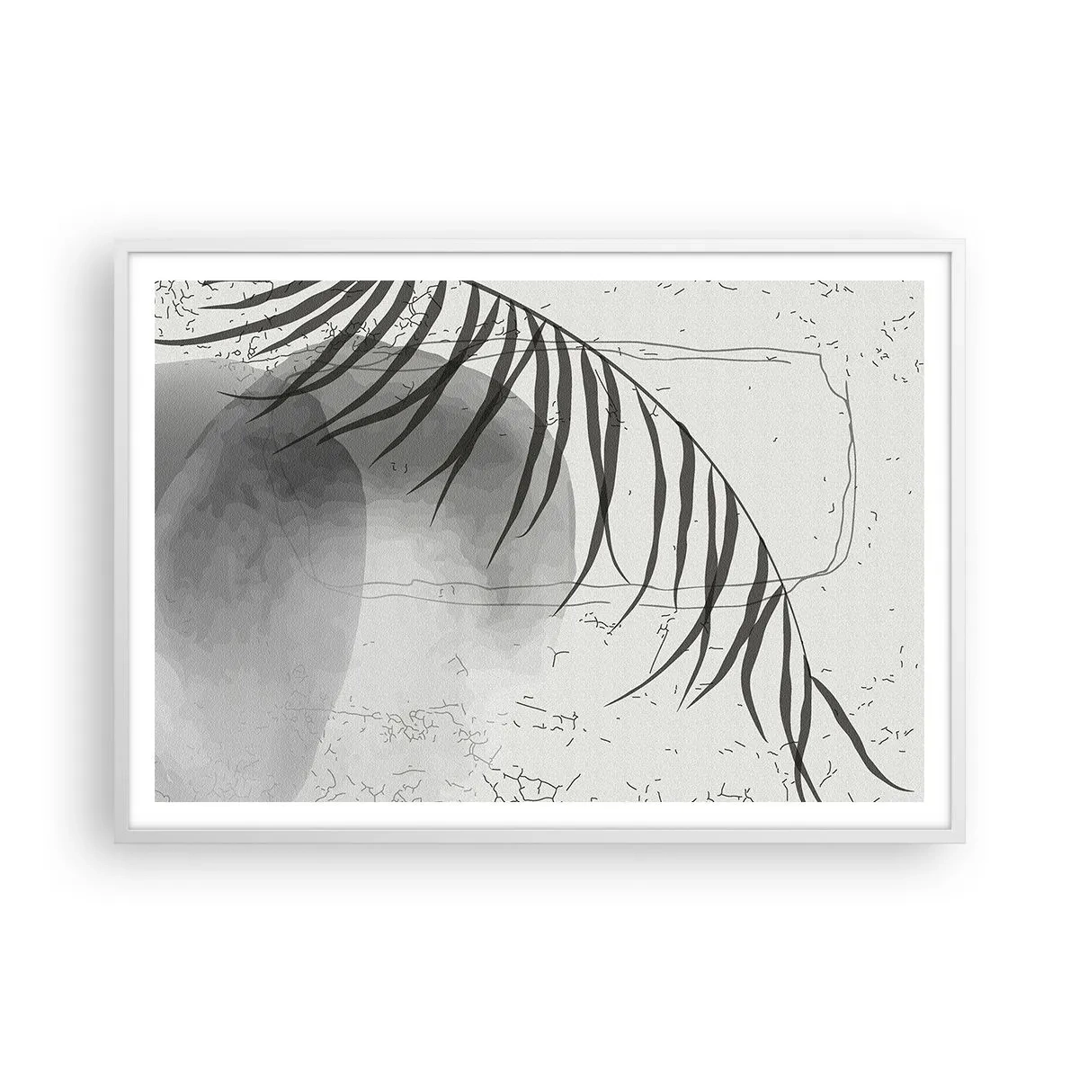 Plakat w białej ramie - Subtelna egzotyka natury - 100x70 cm