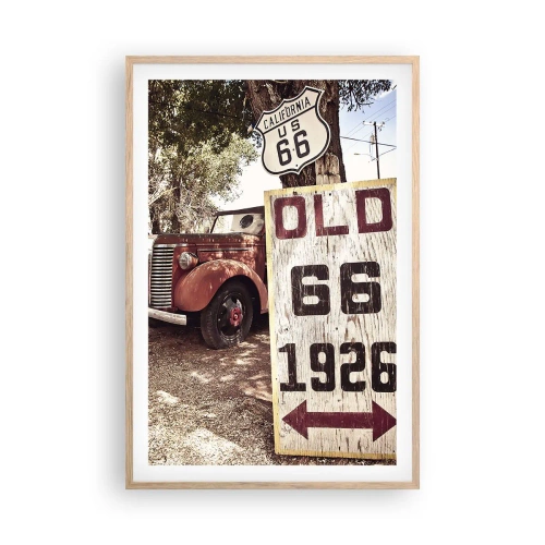 Plakat w ramie jasny dąb - Legenda amerykanskiej prowincji - 61x91 cm