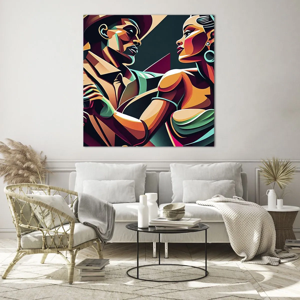 Obraz na szkle - W rytmie serca - 60x60 cm