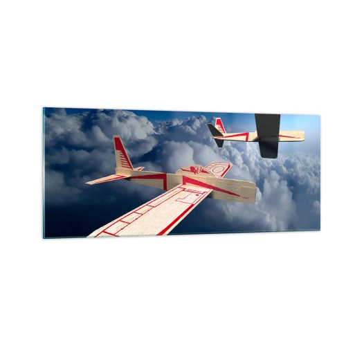 Obraz na szkle - Jeszcze wyżej, jeszcze dalej - 100x40 cm