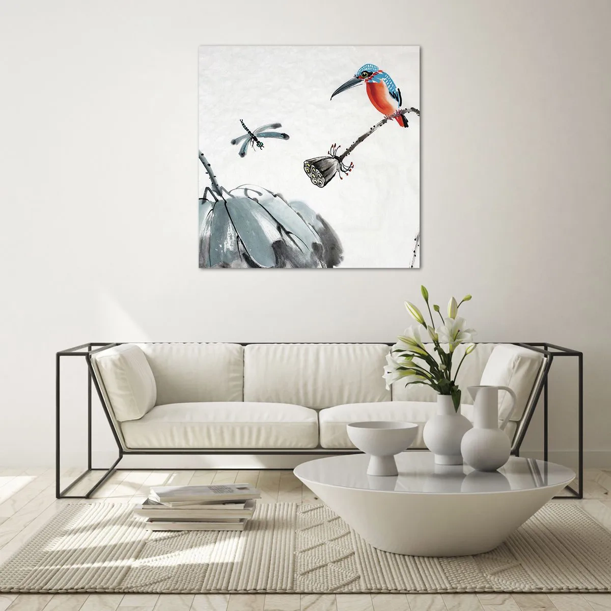 Obraz na szkle - Życie łąki - 60x60 cm