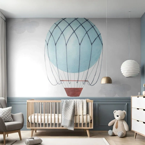 Fototapeta Standard Eco - Cały w chmurach - Dziecięcy, Balon, Minimalizm - 350x256 cm