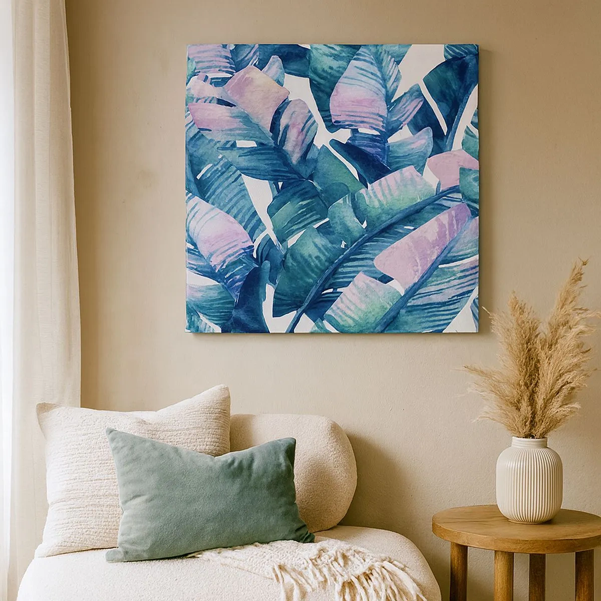 Obraz na płótnie - W bananowym gaju - 30x30 cm