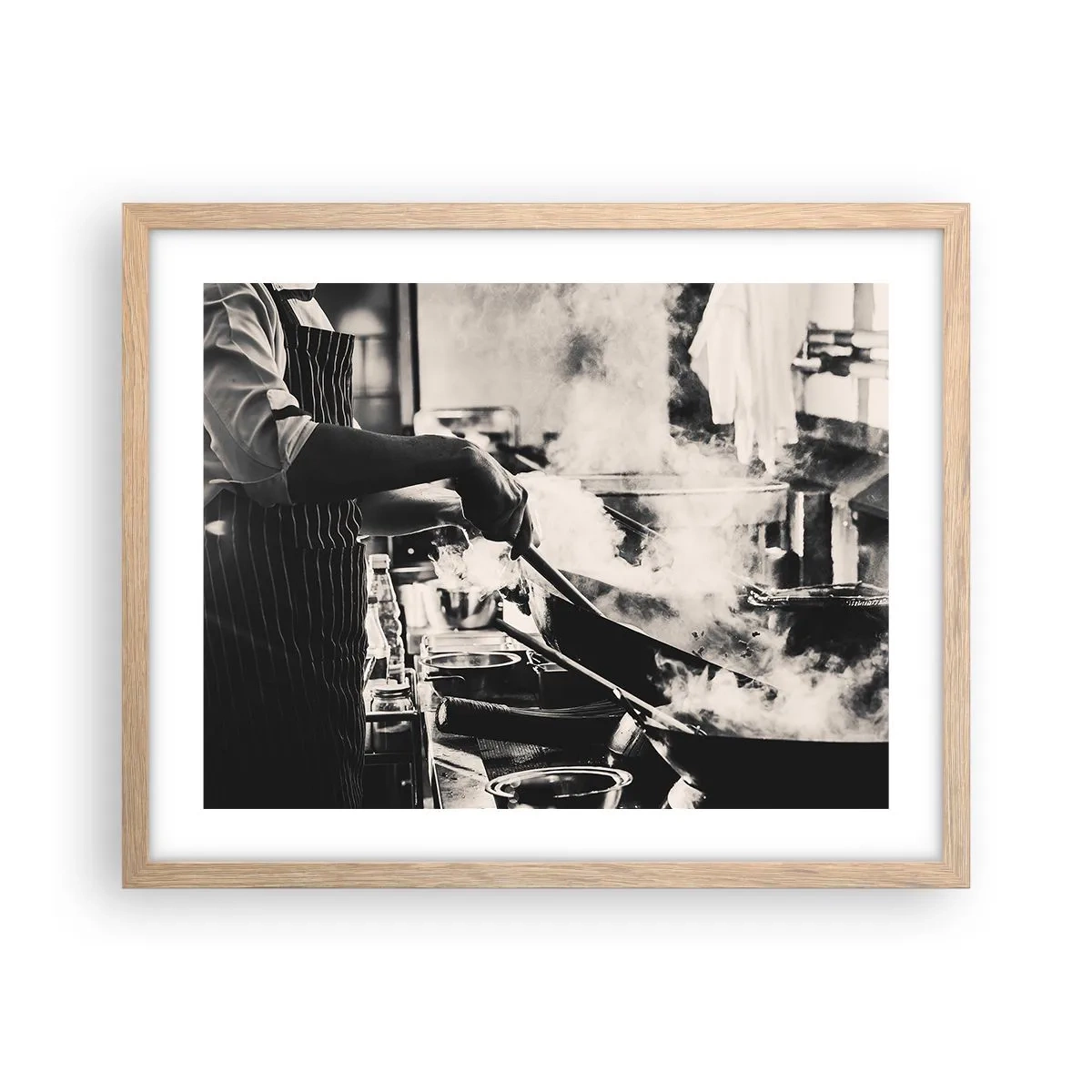 Plakat w ramie jasny dąb - Alchemia smaków - 50x40 cm