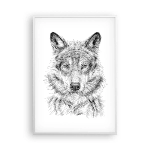 Plakat w białej ramie - Urodzony przywódca - 70x100 cm