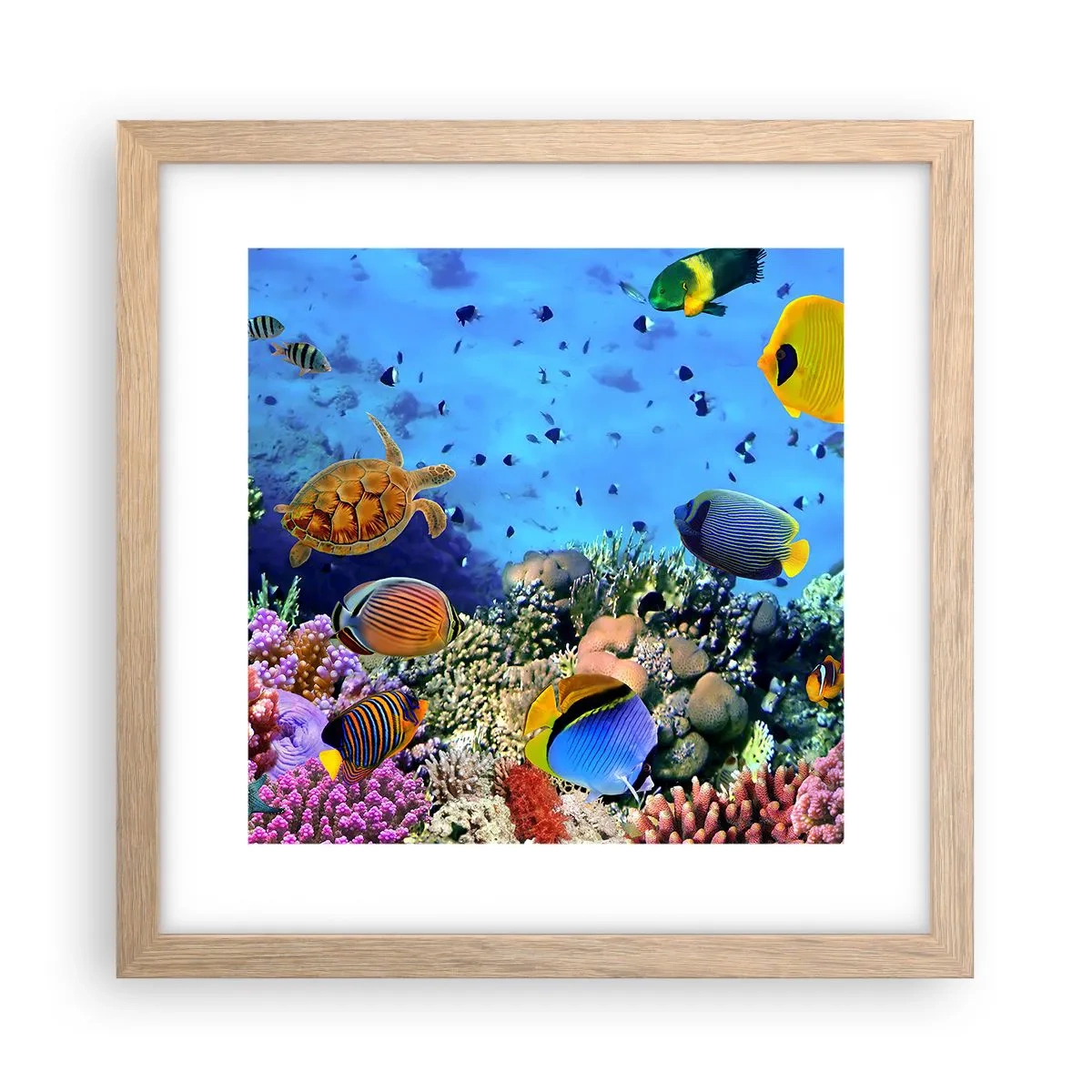 Plakat w ramie jasny dąb - I co my wiemy o życiu... - 30x30 cm