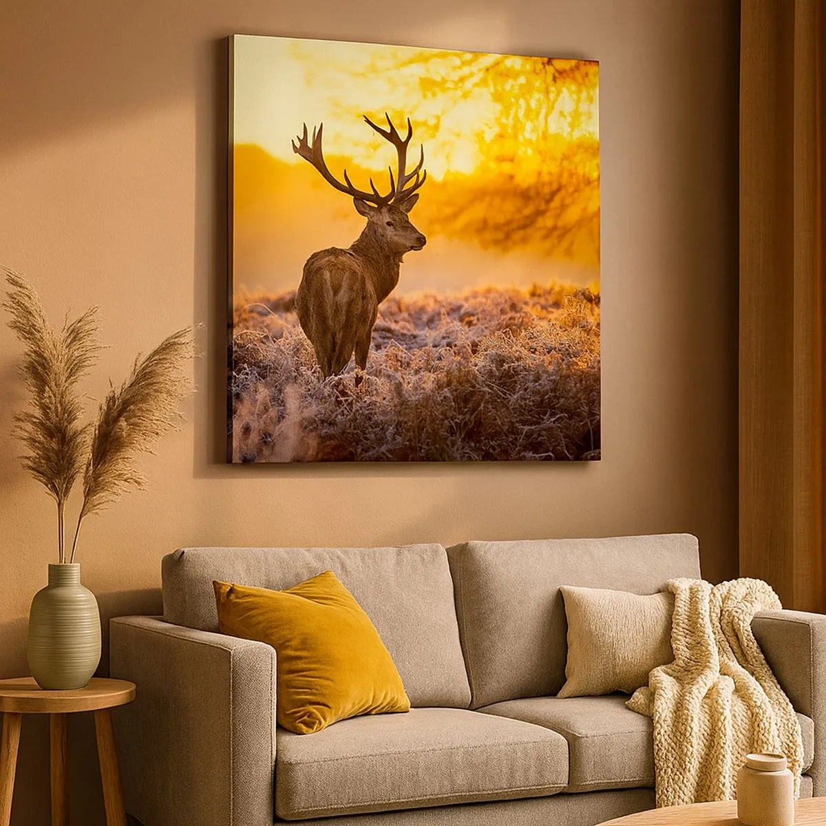 Obraz na płótnie - Król jesiennego lasu - 30x30 cm