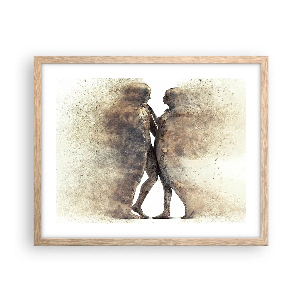 Plakat w ramie jasny dąb - Z prochu powstali, by kochać - 50x40 cm
