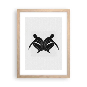 Plakat w ramie jasny dąb - Wspólna dusza - 30x40 cm