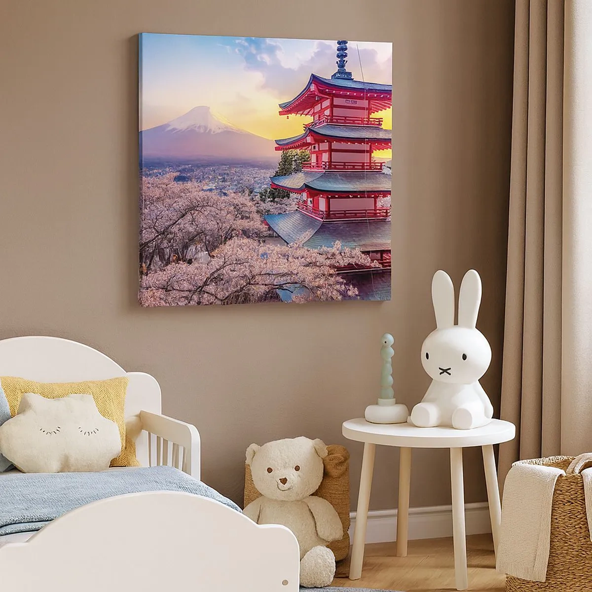 Obraz na płótnie - Esencja japońskiego ducha - 30x30 cm