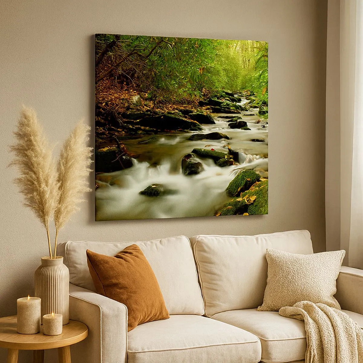 Obraz na płótnie - Jak płynne srebro - 30x30 cm