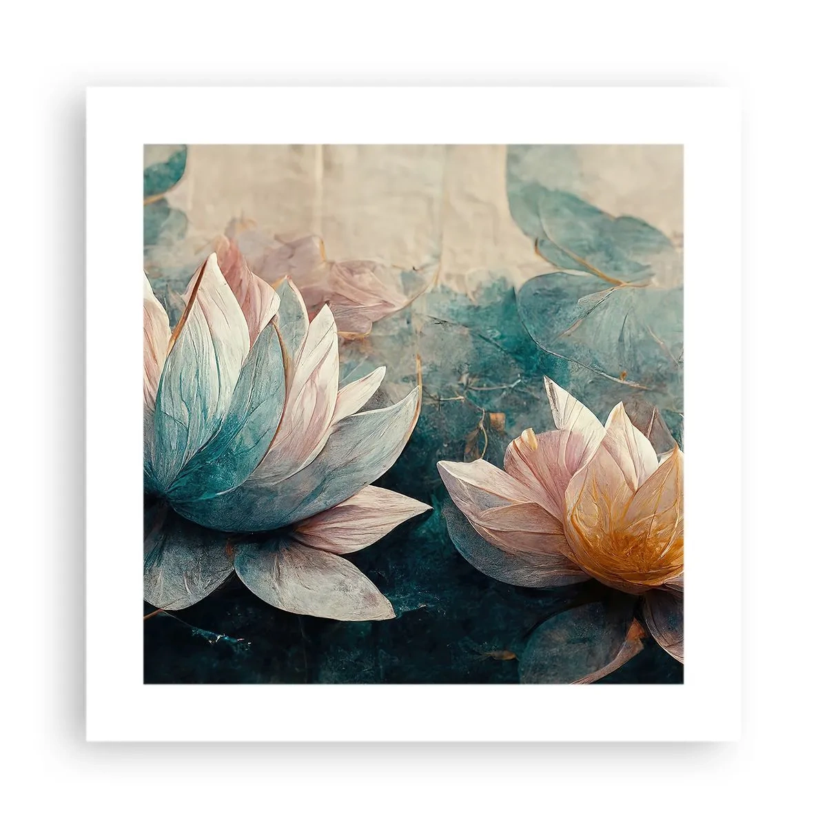 Plakat - Gwiazdy jeziora - 40x40 cm