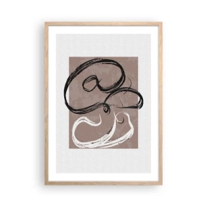 Plakat w ramie jasny dąb - Kompozycja – poszukiwanie pełni - 50x70 cm