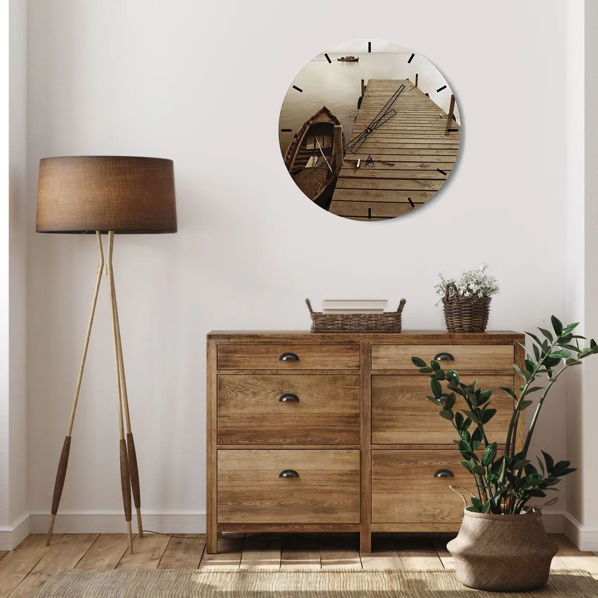 Zegar ścienny - Wielki spokój - 30x30 cm