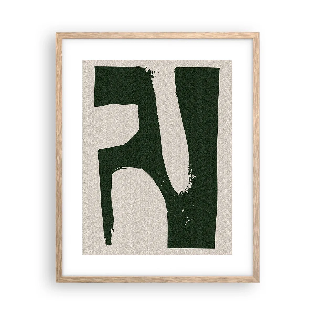 Plakat w ramie jasny dąb - Zatoki bieli - 40x50 cm