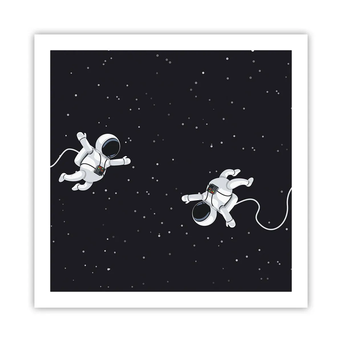 Plakat - Kosmiczny pląs - 60x60 cm