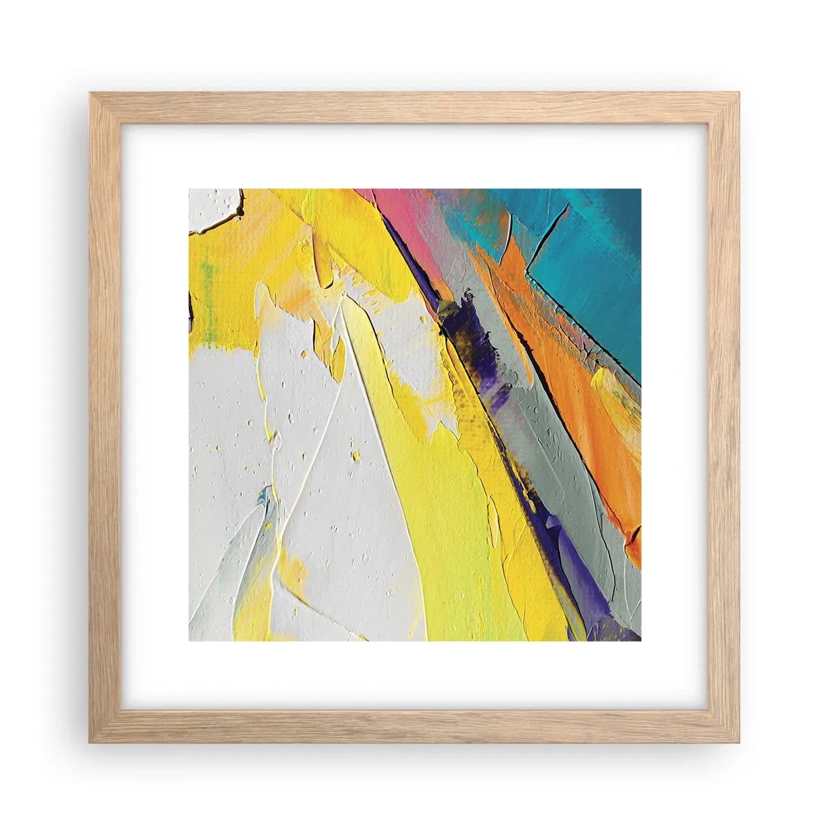 Plakat w ramie jasny dąb - Anatomia światła - 30x30 cm