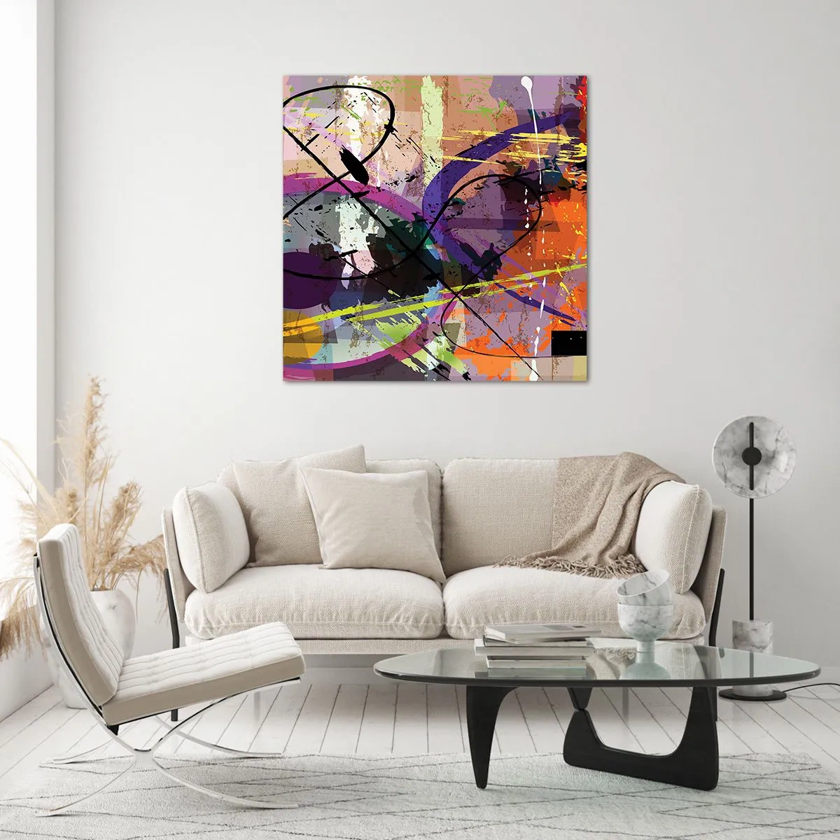 Obraz na szkle - Można wprost lub naokoło - 70x70 cm