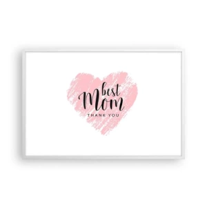 Plakat w białej ramie - Zawsze odpowiedni moment - 91x61 cm