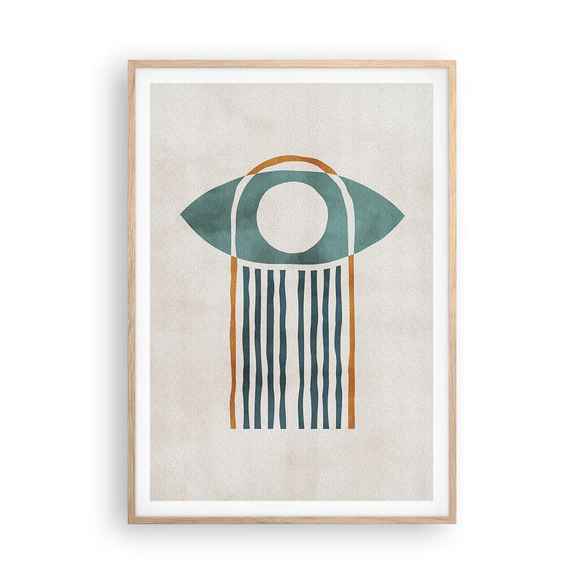 Plakat w ramie jasny dąb - Znaki i rytuały - 70x100 cm