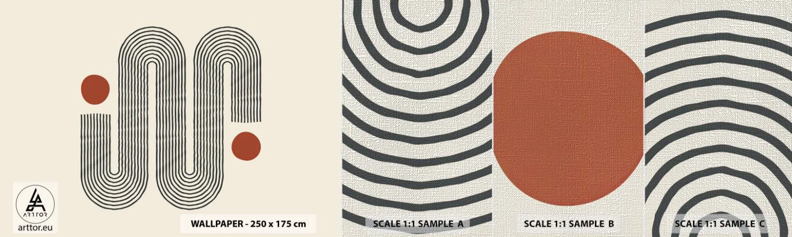 Fototapeta Próbka Premium Canvas - Od początku do końca - Abstrakcja, Grafika, Minimalizm - 100x30 cm