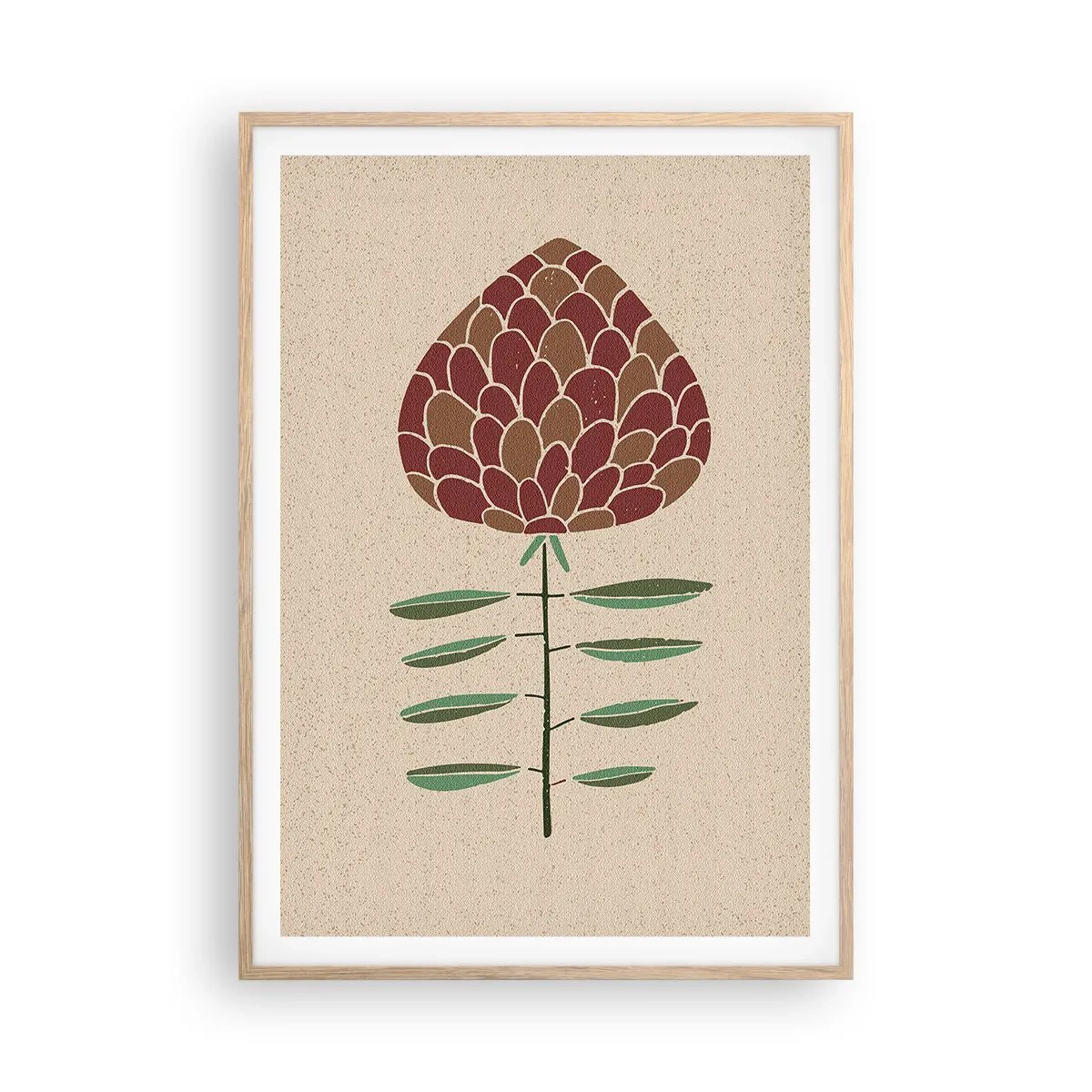 Plakat w ramie jasny dąb - Jak wielka szycha - 70x100 cm