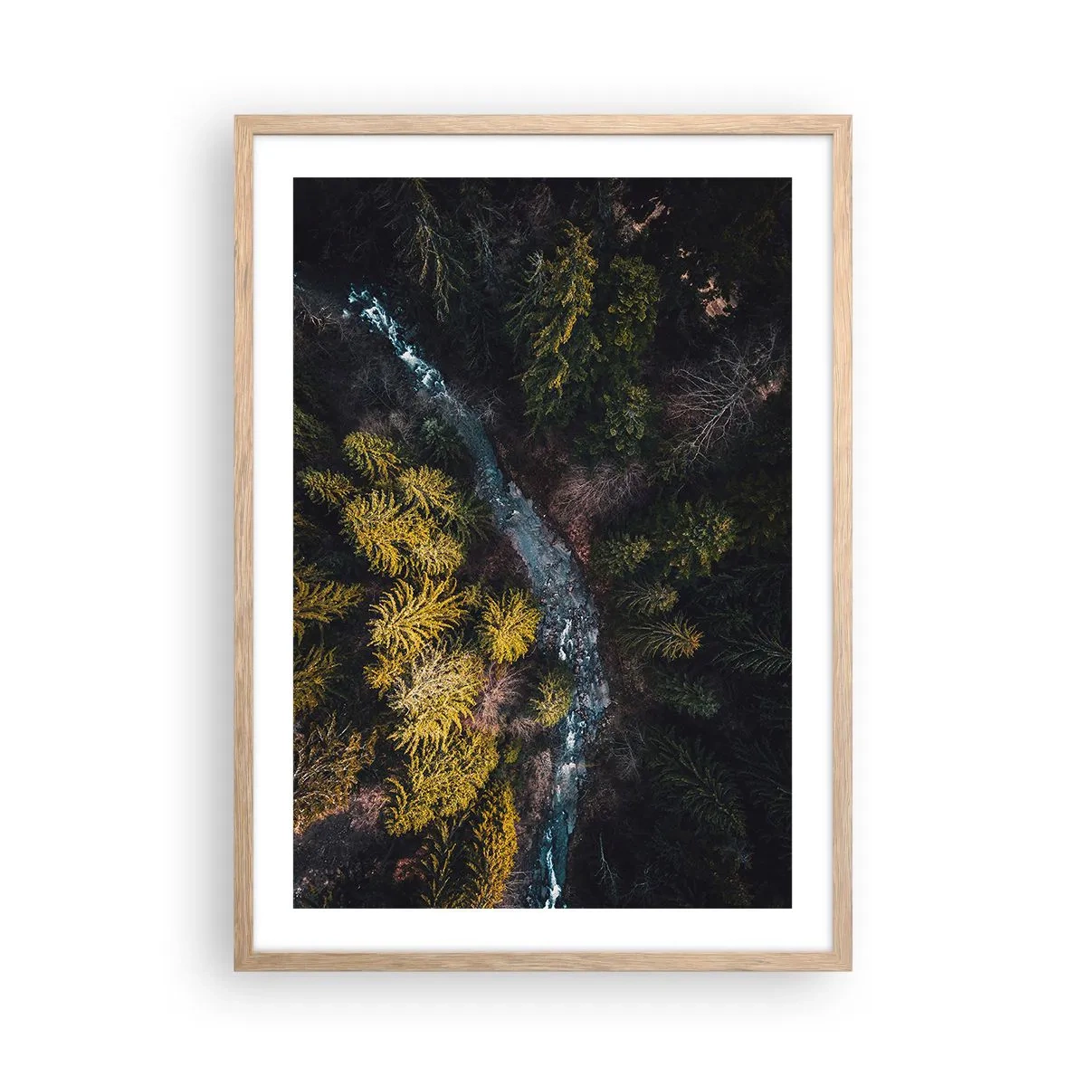 Plakat w ramie jasny dąb - Szybko, coraz szybciej - 50x70 cm