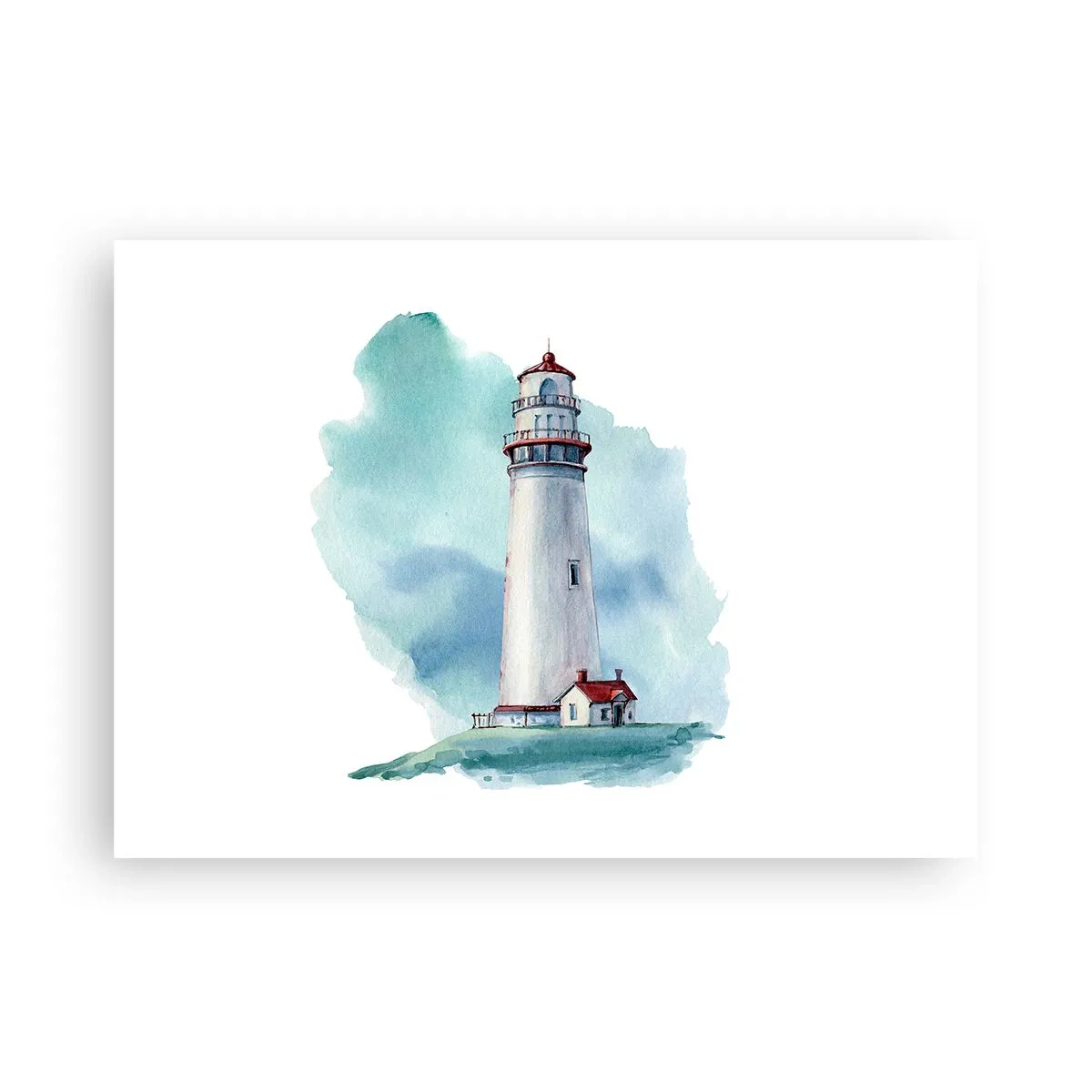 Plakat - Łagodna siostra błękitu - 70x50 cm