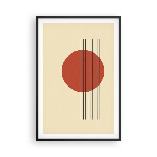 Plakat w czarnej ramie - W koło i dalej - 61x91 cm