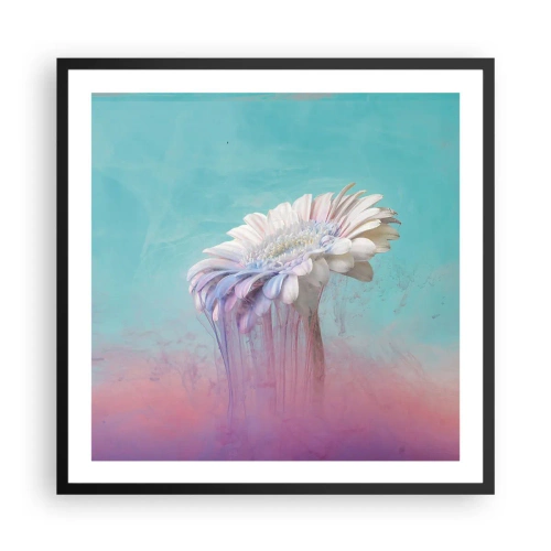 Plakat w czarnej ramie - Zaświaty kwiatów - 60x60 cm