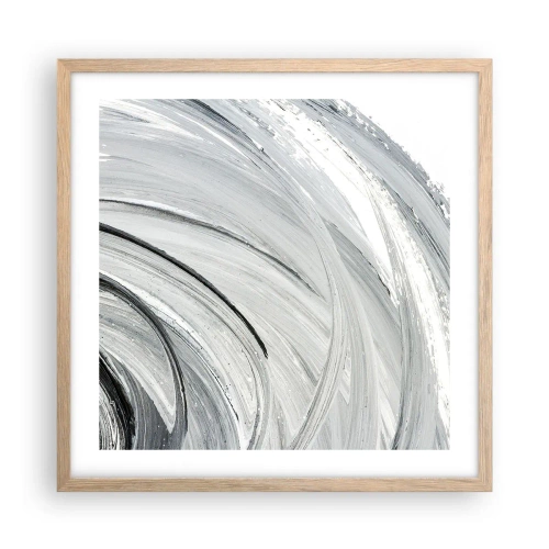 Plakat w ramie jasny dąb - Kompozycja orbitalna - 50x50 cm