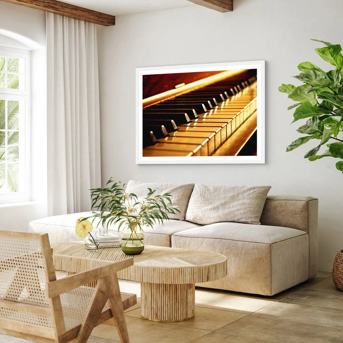 Plakat w białej ramie - Nieograniczone możliwości - 100x70 cm