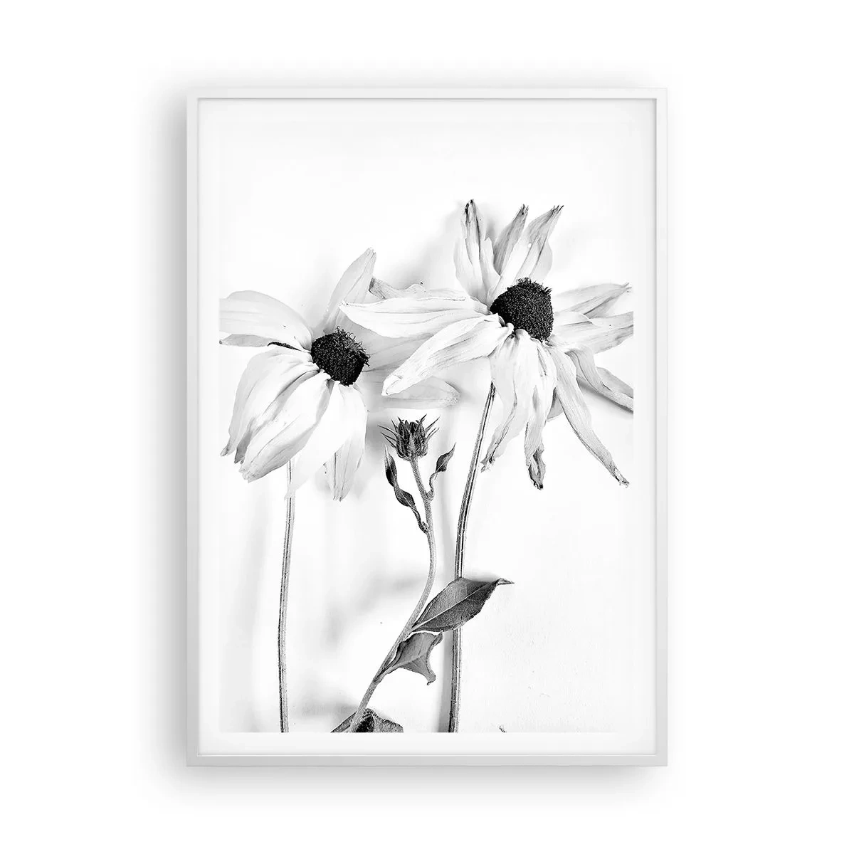 Plakat w białej ramie - Nikt nie chce być sam - 70x100 cm