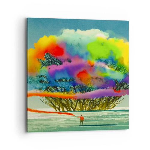 Obraz na płótnie - Ożywić ten świat - 70x70 cm