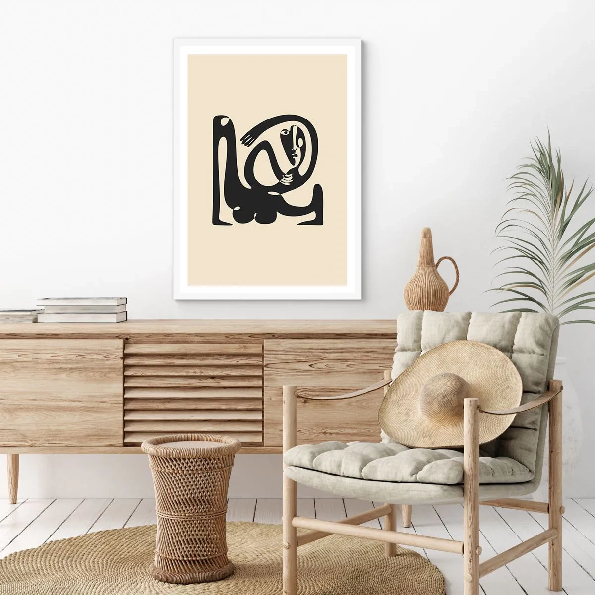 Plakat w białej ramie - Prawie Picasso - 40x50 cm