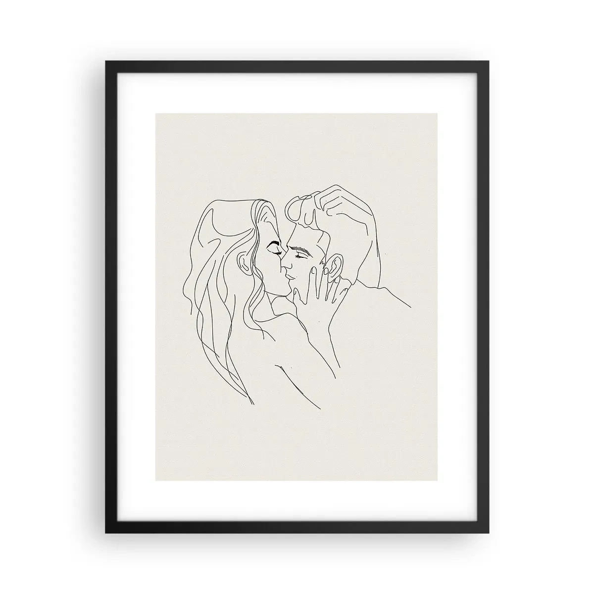 Plakat w czarnej ramie - Splątani uczuciem - 40x50 cm