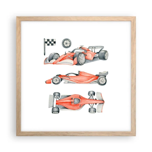 Plakat w ramie jasny dąb - Doścignąć marzenie - 40x40 cm