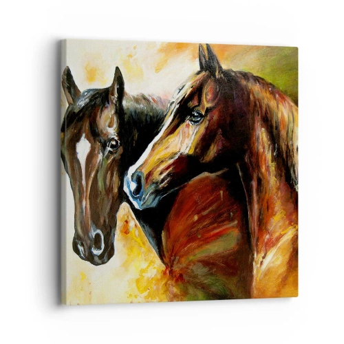 Obraz na płótnie - Dwa razy więcej wdzięku - 30x30 cm
