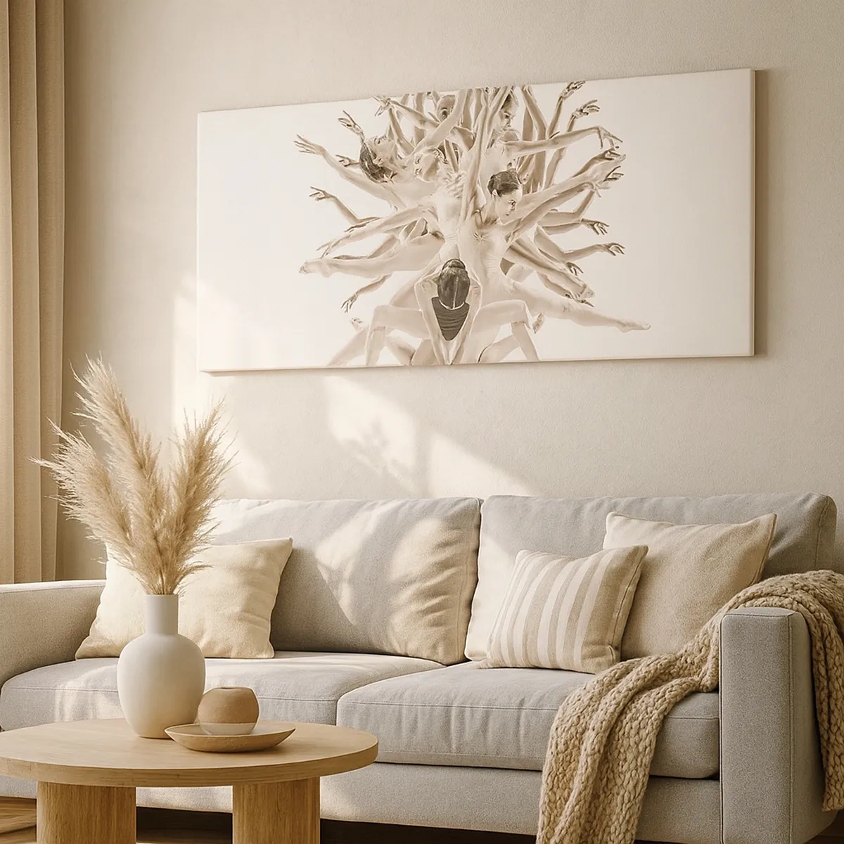 Obraz na płótnie - Rozkwitanie w tańcu - 30x30 cm