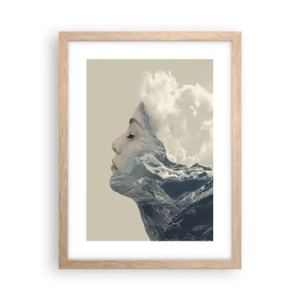 Plakat w ramie jasny dąb - Uroda żywiołów - 30x40 cm