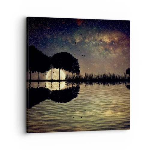Obraz na płótnie - Noc na krańcu świata - 30x30 cm