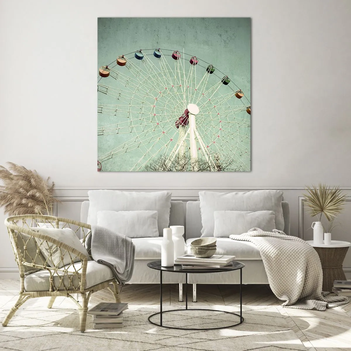 Obraz na szkle - Zapraszamy do zabawy - 60x60 cm