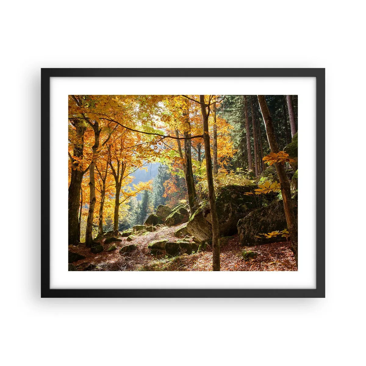 Plakat w czarnej ramie - Czas na odpoczynek - 50x40 cm