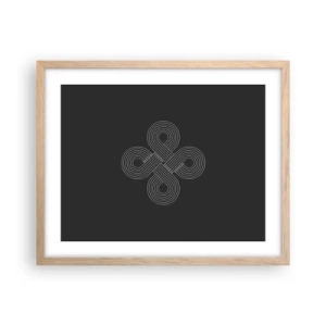 Plakat w ramie jasny dąb - W duchu celtyckim - 50x40 cm