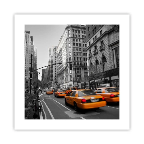 Plakat - Słońca wielkiego miasta - 40x40 cm